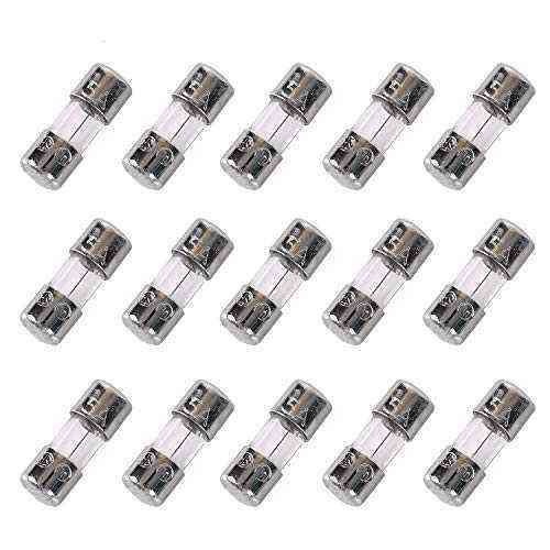 HSTECH 15 Pack F5AL 125V Fast-Blow Fuse 0.14 x 0.39 inch / 3.6 x 10 mm