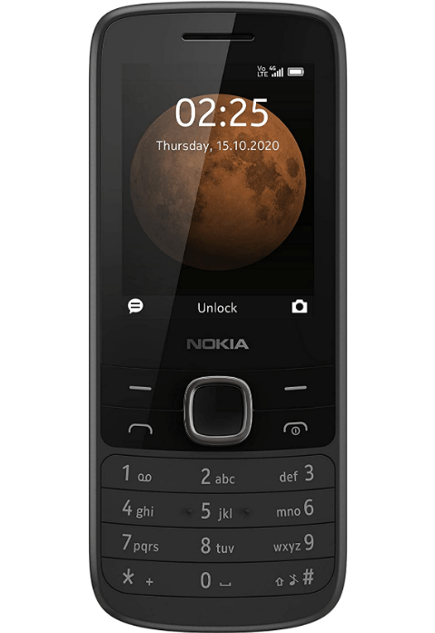 Nokia 225 Unlocked 4G Cell Phone, Black (AT&T, T-Mobile, Cricket ...